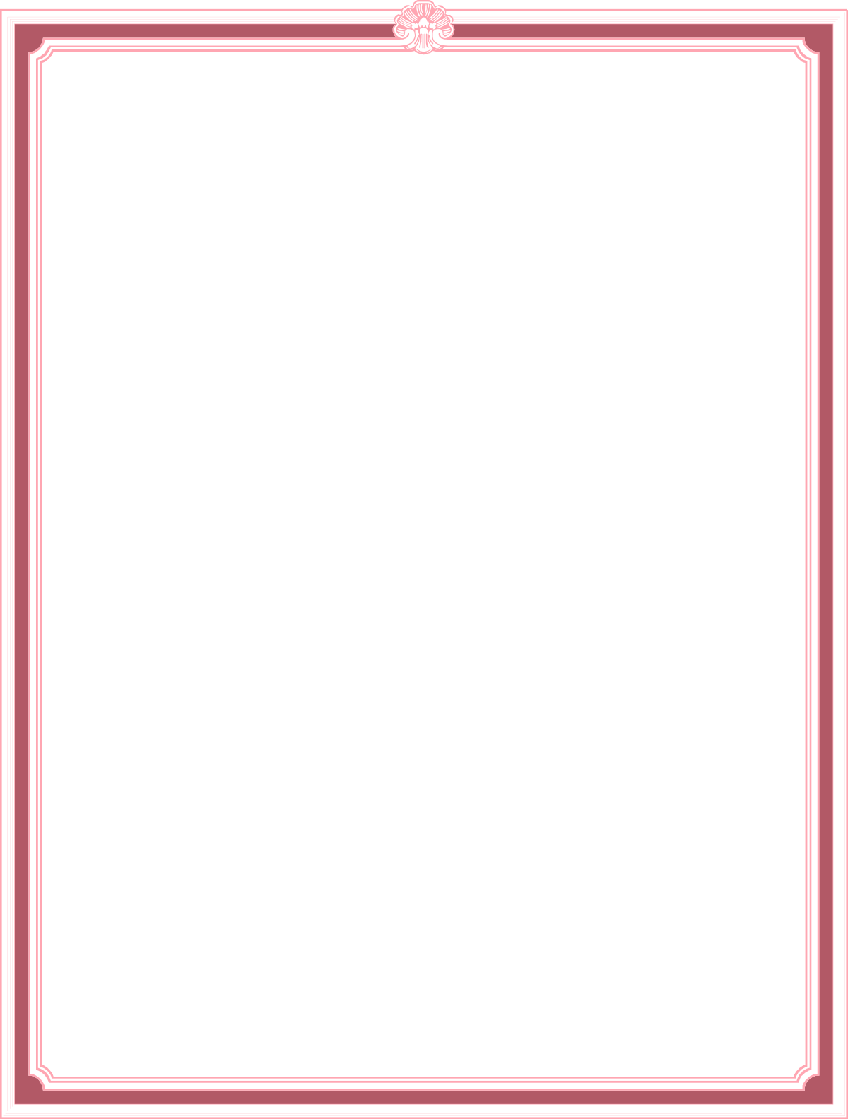 Pink Border Square Frame Clipart for Elegant Design