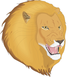 Lion Head with Majestic Mane Clipart for Bold Designs