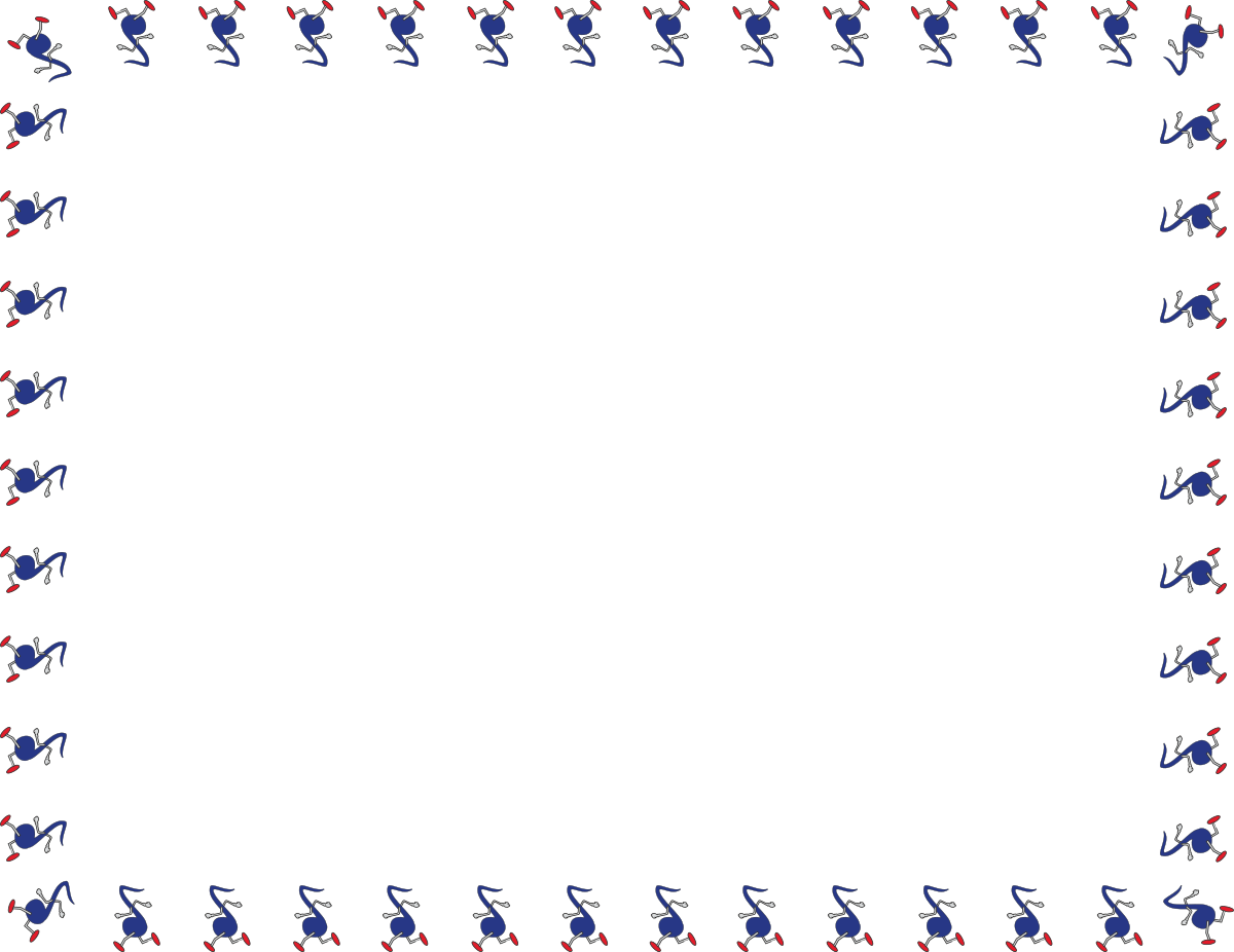 Borders and Miscellaneous Clipart: Square Frame with Black Background and Stars
