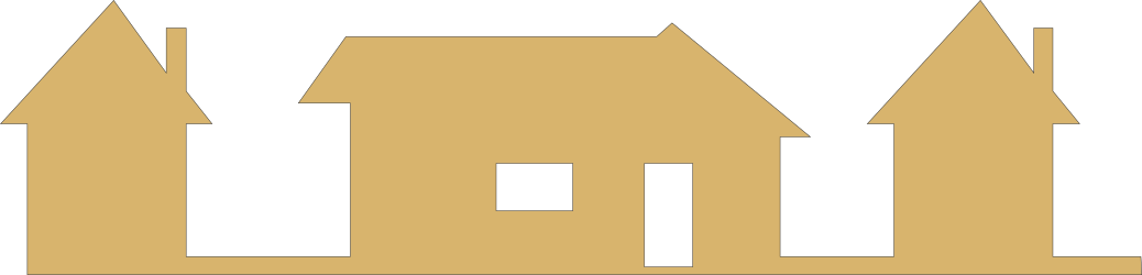 Three Towers House Clipart: Majestic Architecture Design