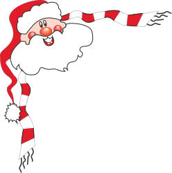 BORDERS,HOLIDAY,SANTA1 clipart