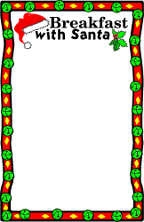 Christmas Letter Writing Templates Clipart - Festive Borders & Holiday Themes