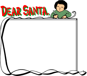 Borders Holiday Santa Claus Character Clipart - Festive Dargan Design