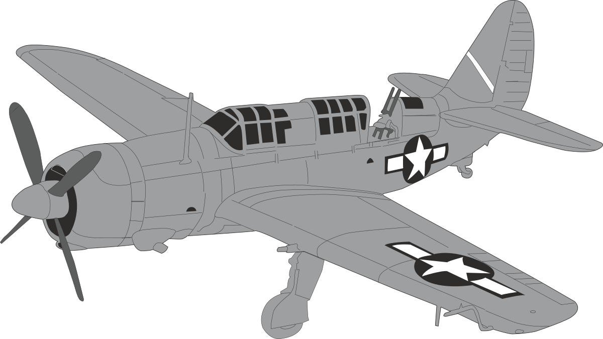 Propeller Plane Clipart - Small Airplane Illustration for Creative Projects