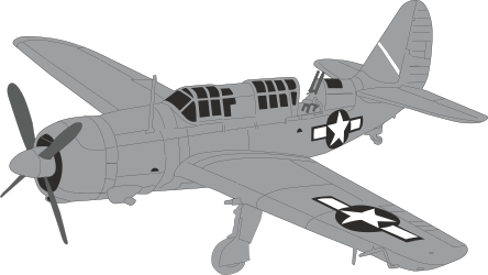 Propeller Plane Clipart - Small Airplane Illustration for Creative Projects