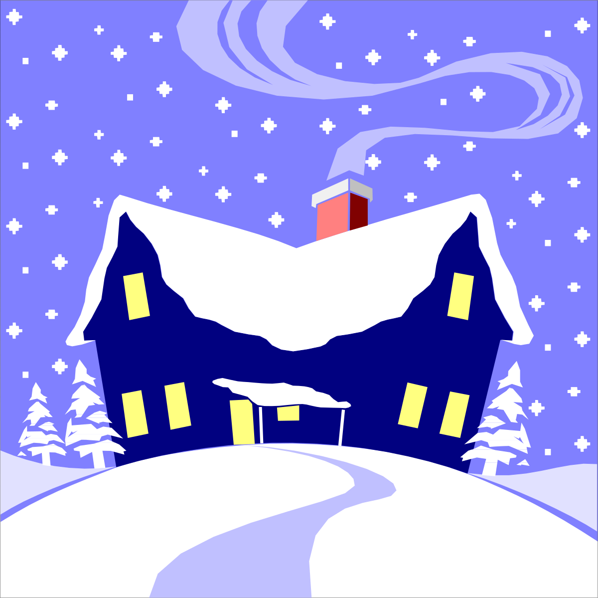 a house with a chimney on top of it clip art png transparent House Clipart with Chimney: Charming Home Illustration