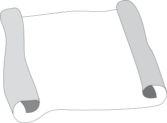 Borders and Business Scroll: Elegant Blank Paper Clipart for Professional Use