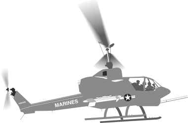 Helicopter Clipart with Propeller - Dynamic Air Transport Graphics