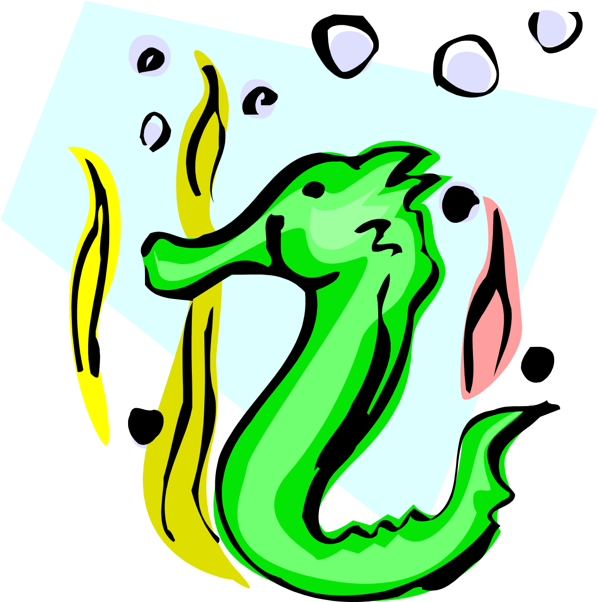 a green and yellow snake with a white background clip art png transparent Green and Yellow Snake Clipart - Vibrant Reptile on White Background