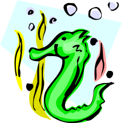 Green and Yellow Snake Clipart - Vibrant Reptile on White Background