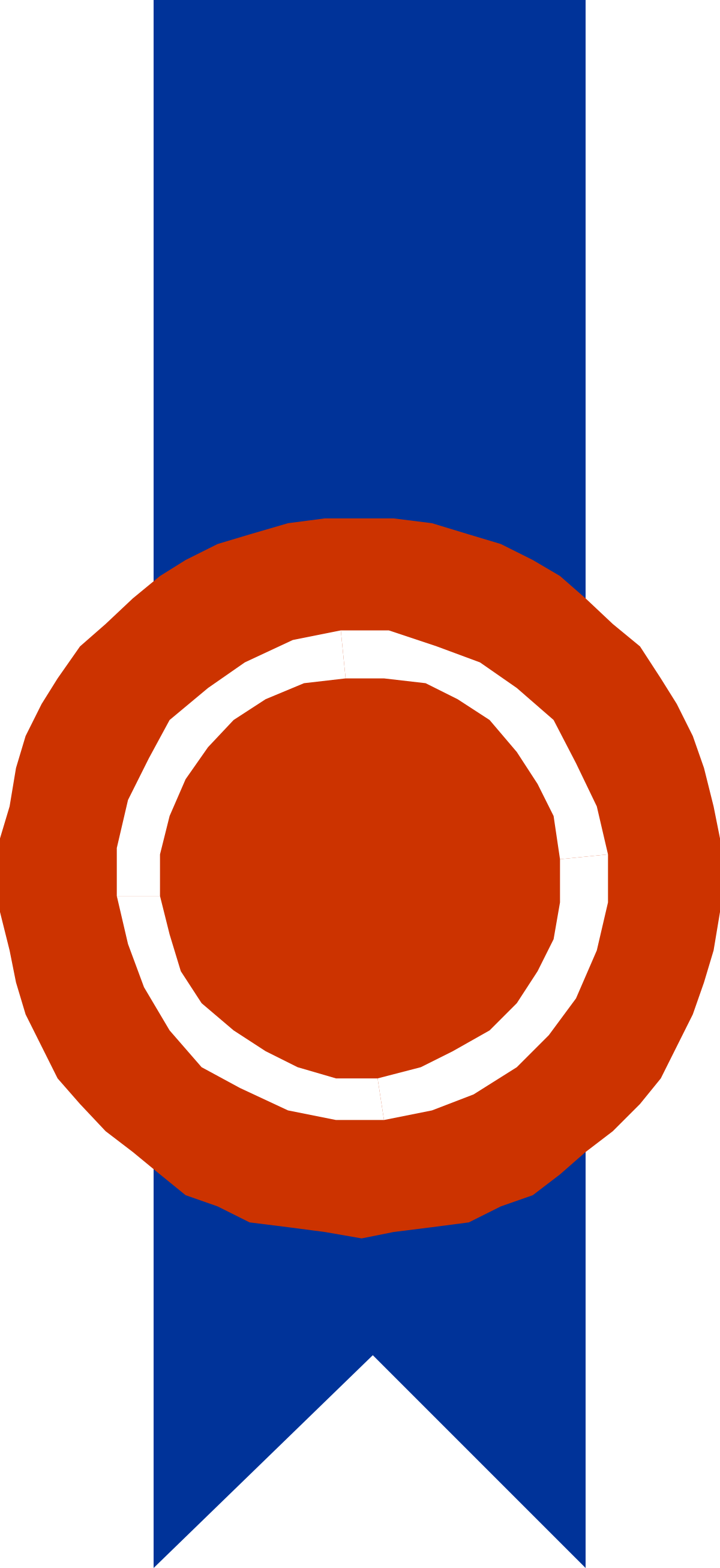 Red and Blue Star with White Circle - Unique Clipart for Easy Use