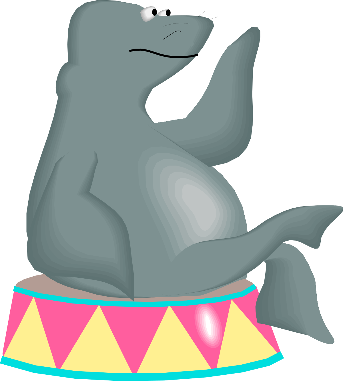 a cartoon bear sitting on a circus ring clip art png transparent Cartoon Bear Sitting on Circus Ring - Fun and Playful Clipart