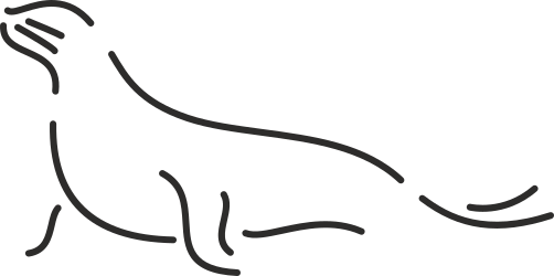 Silhouetted Black and White Dog Clipart on Dark Background