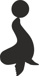 Yoga Silhouette Clipart: Black and White Figure in Serene Pose