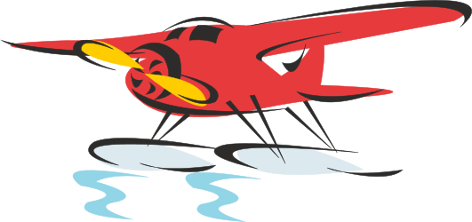 Red Plane with Yellow Nose and Black Nose Clipart for Creative Projects