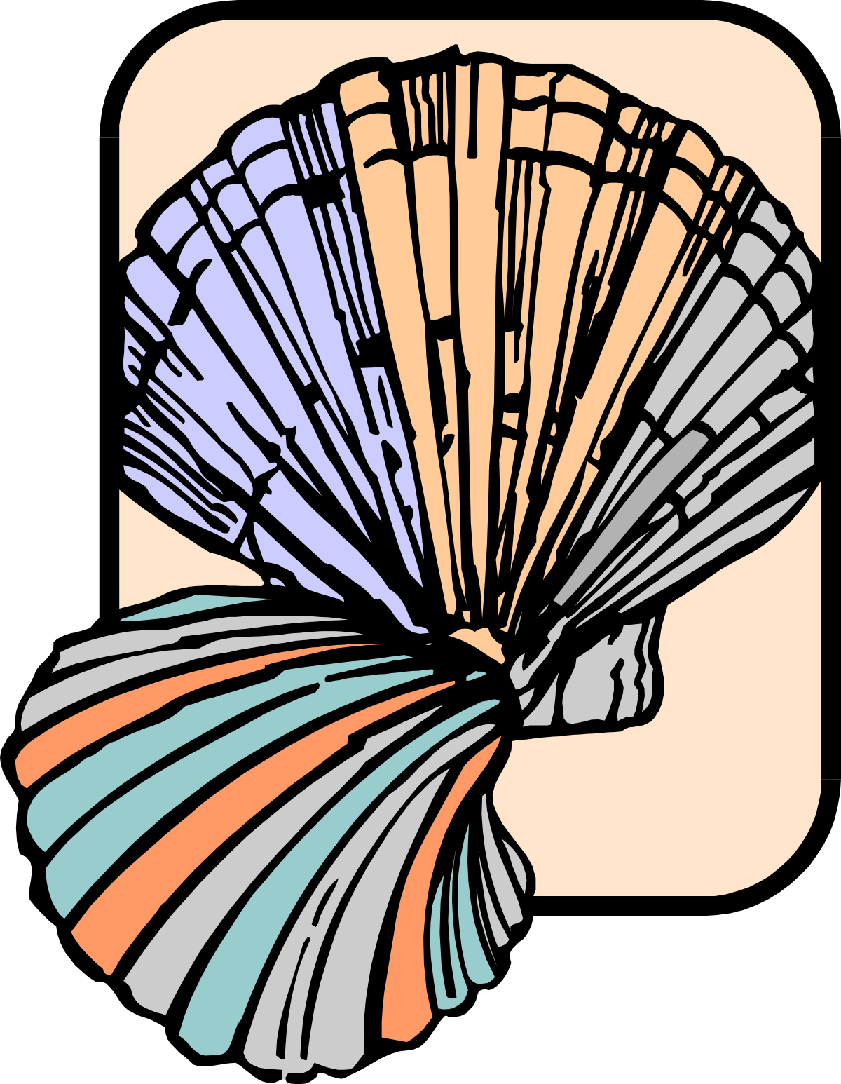 a fan with a blue and orange design clip art png transparent Blue and Orange Fan Clipart: Vibrant Design for Every Project