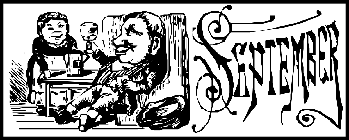 Black and White Drawing of Two People Sitting in a Chair - Charming Clipart