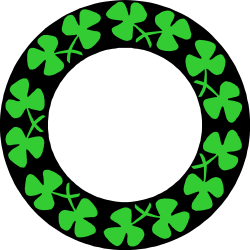 Shamrocks Clipart: Festive Borders for Holiday Celebrations