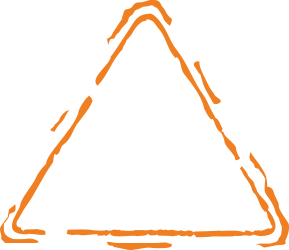 Triangle Frame Borders with Black Background - Graphic Clipart Design