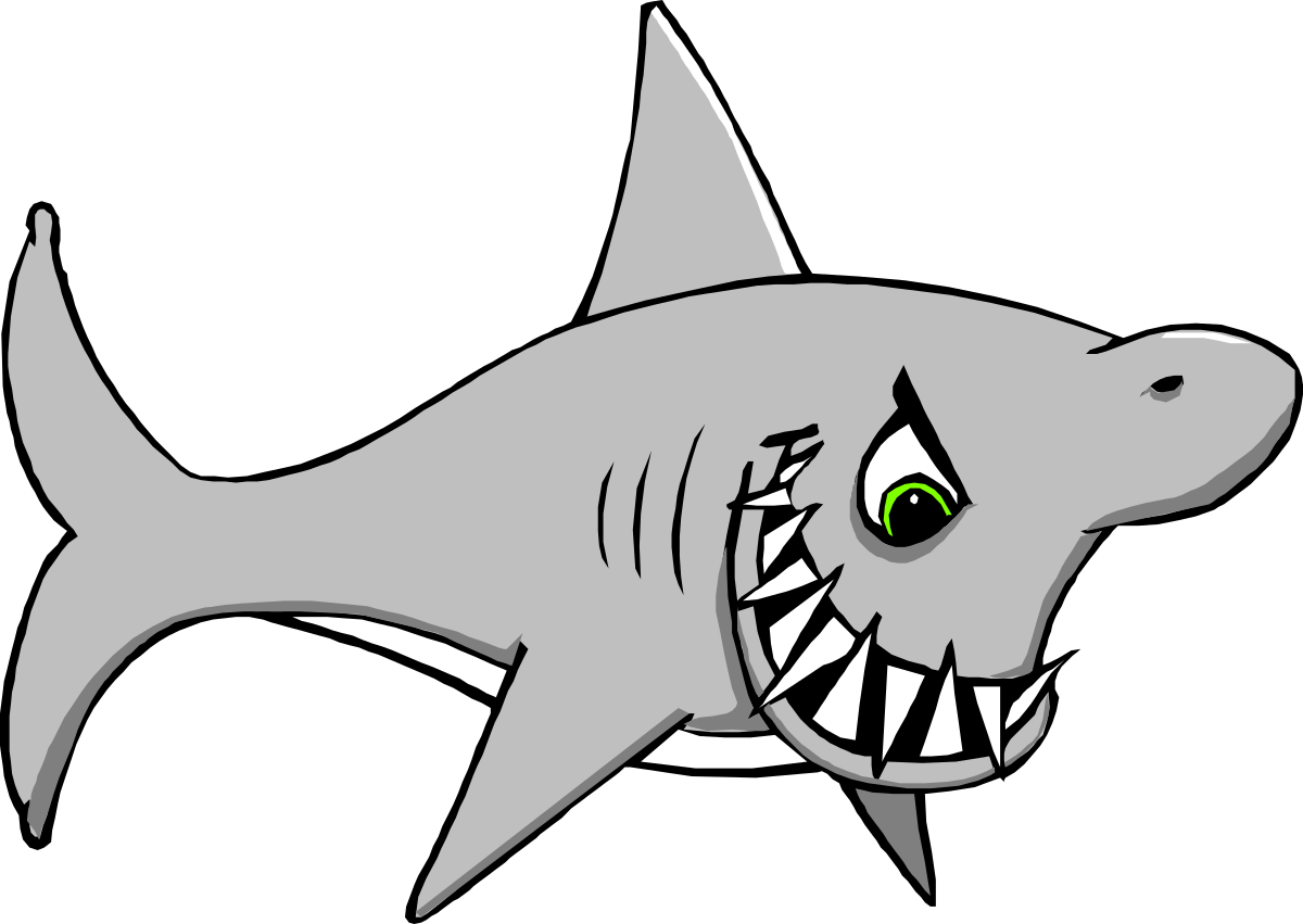 a shark with a big mouth and green eyes clip art png transparent Shark with Big Mouth and Green Eyes Clipart for Unique Designs