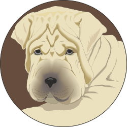 Dog with White Face Clipart - Adorable and Playful Companion