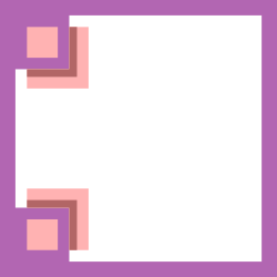 Pink Recal Square Borders and Frames Clipart for Creative Projects