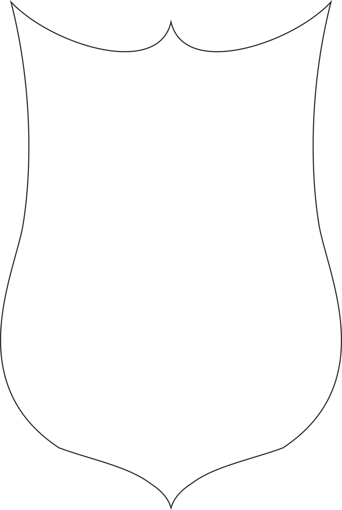 Black and White Shield Clipart for Versatile Designs
