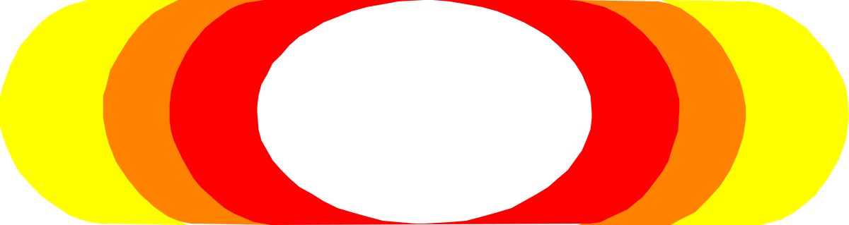 a red and yellow circle with a white circle clip art png transparent Red and Yellow Circle with White Circle Clipart - Vibrant Borders and Bars Design