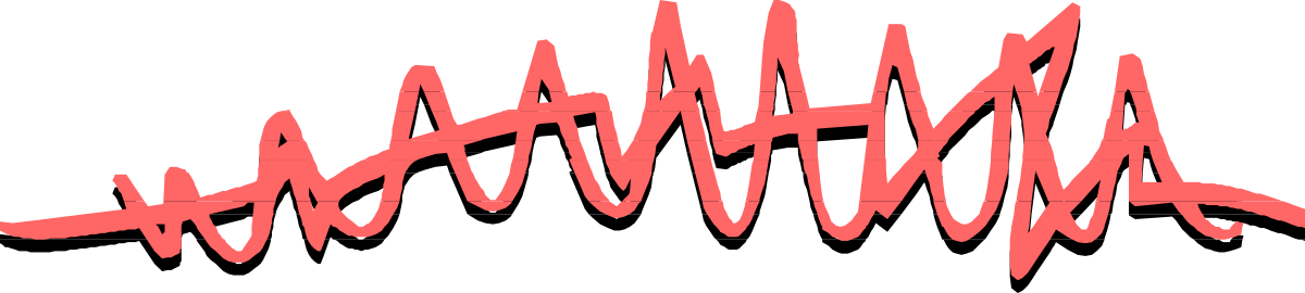Red and Black Wave Clipart Borders and Bars