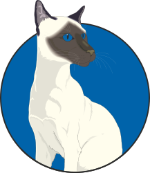 Cat Sitting in a Circle - Adorable Clipart for Fun Projects