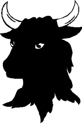 Demon Clipart - Striking Black and White Illustration for Creative Projects