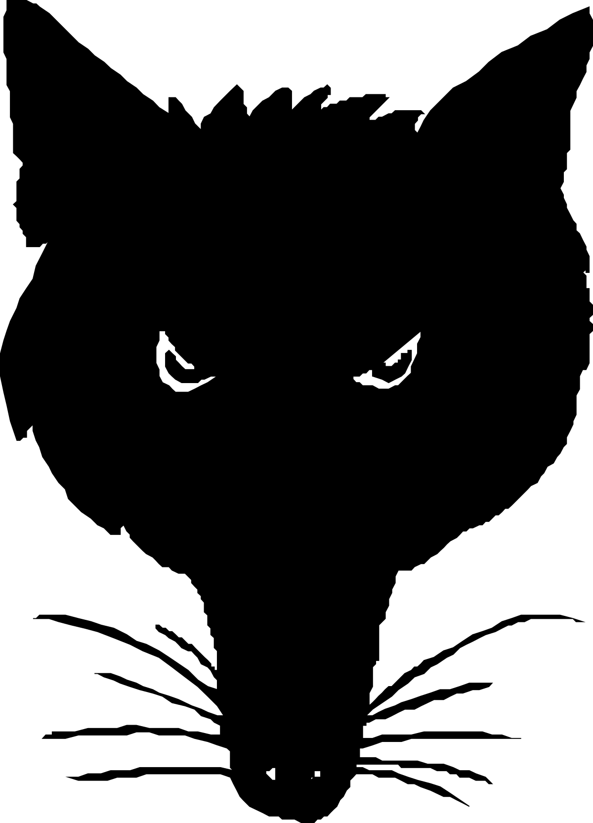 Cat Eyes Clipart: Striking Black and White Visuals