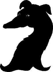 White Cat Clipart on Black Background - Perfect for Unique Designs