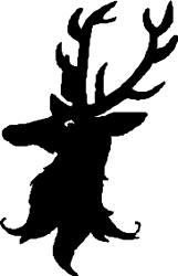 Black Background with White Circle Clipart - Minimalist Graphic Elements