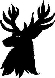 Black Background with White Circle Clipart for Elegant Designs