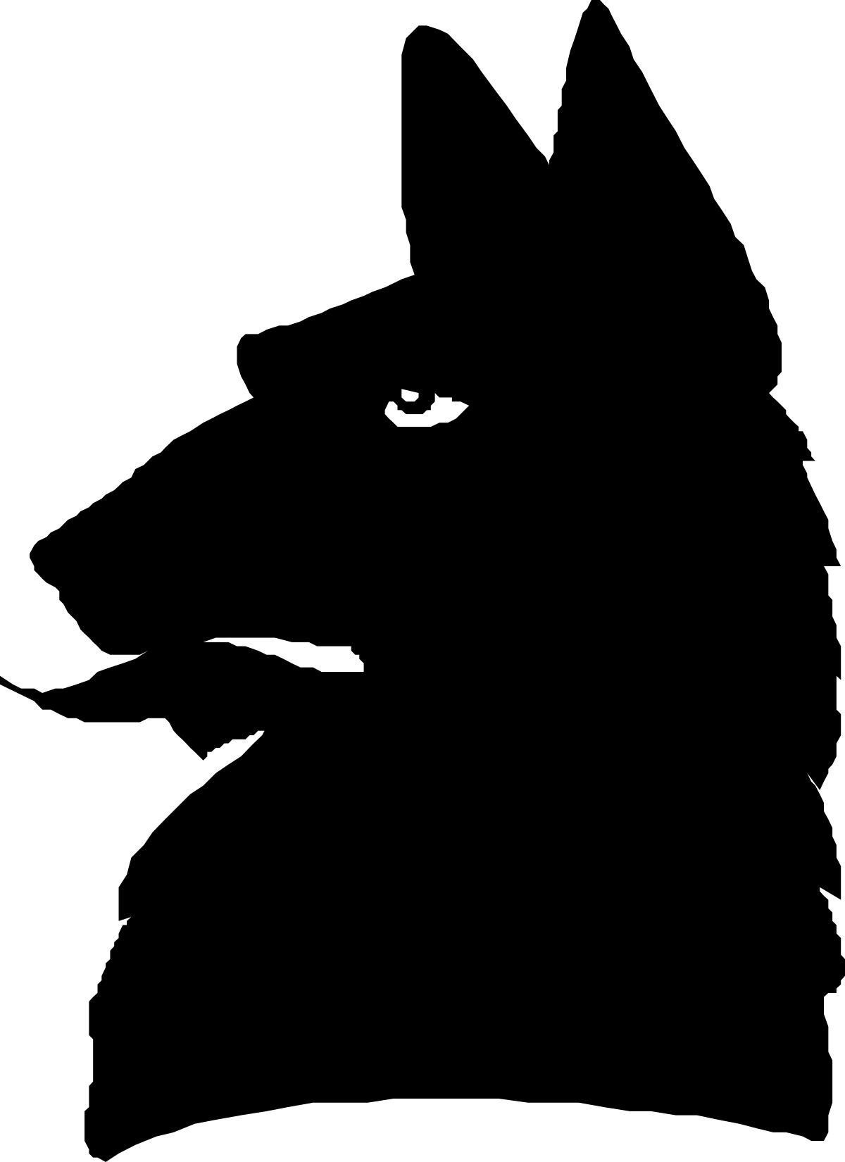 Black Background with Striking White Eye Clipart