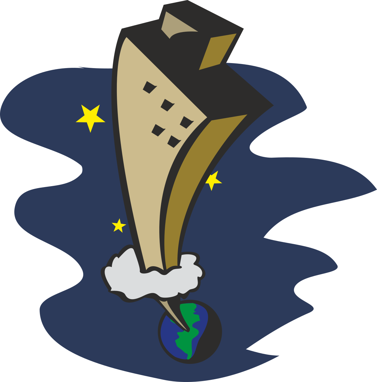 a cartoon drawing of a rocket with a planet in the fore clip art png transparent Rocket Cartoon Clipart: Whimsical Space Adventure with Planet