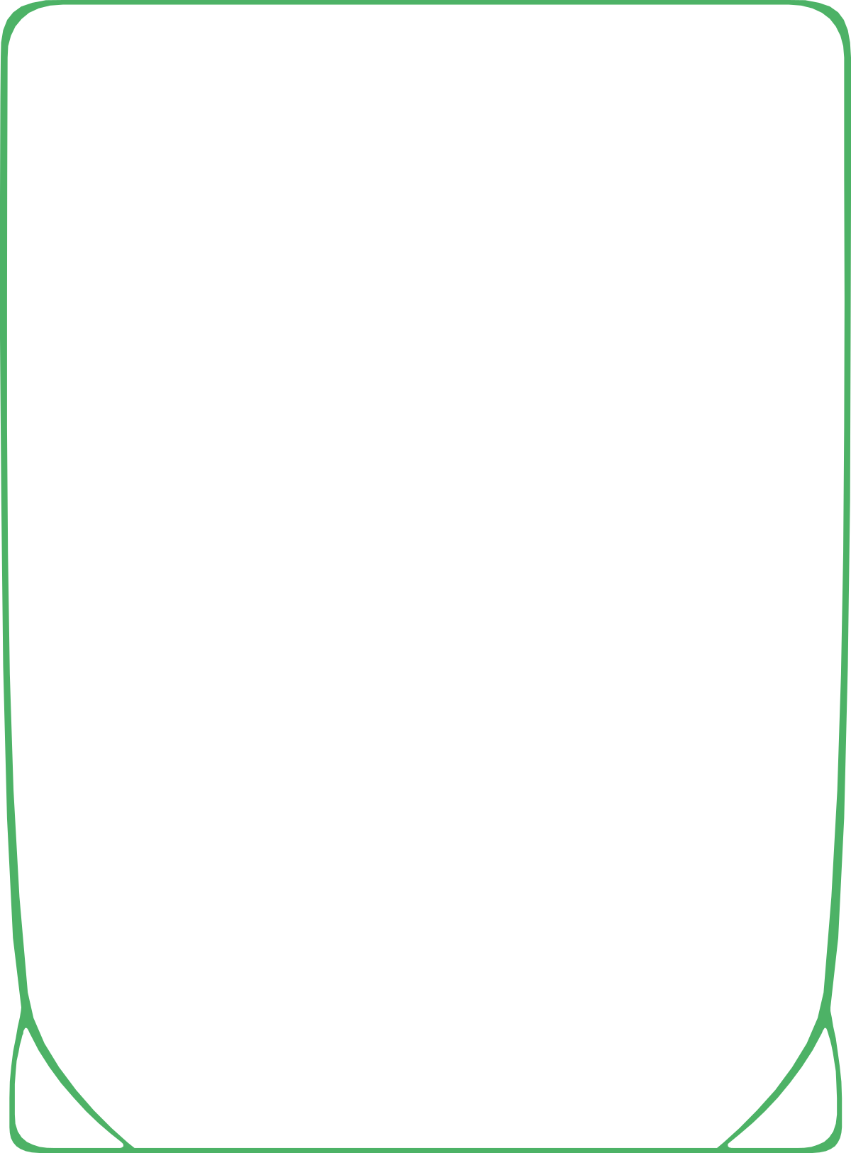a square frame with a green border clip art png transparent Green Border Clipart: Elegant Square Frame Design for Creative Projects