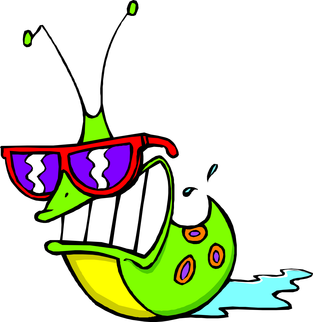 Cartoon Character with Sunglasses - Fun Clipart for Every Project