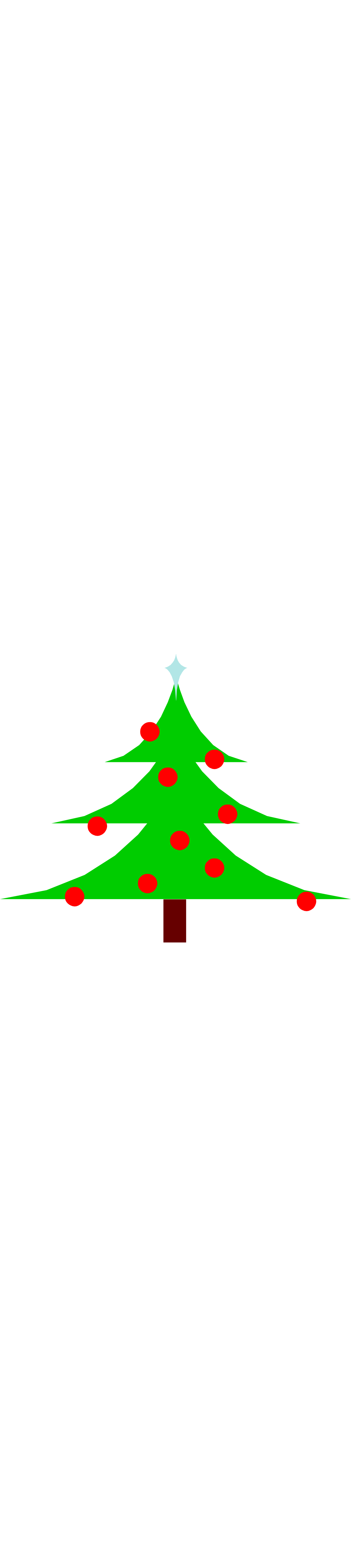 Green Christmas Tree with Red and Green Stripes Clipart - Festive Borders and Misc Designs