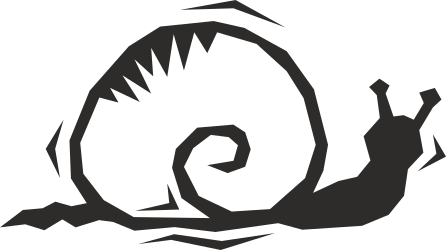 Black and White Snail Clipart - Detailed and Versatile SVG Illustration
