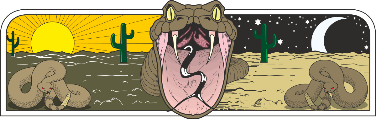 Borders and Snakes: Playful Cartoon Dog Clipart