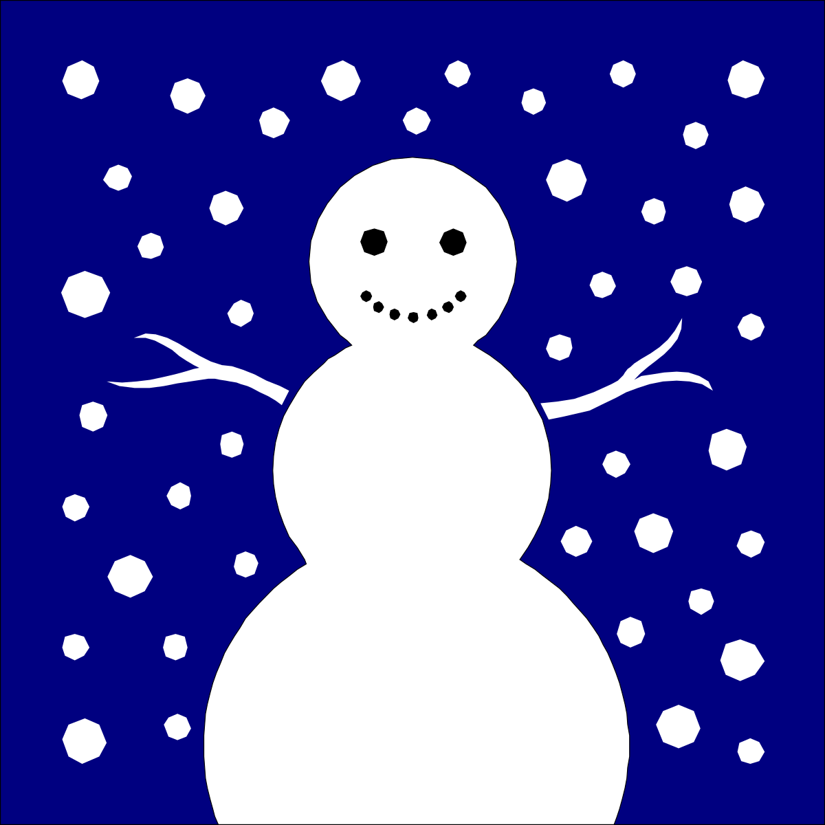 a snowman with a blue background clip art png transparent Snowman Clipart on Blue Background - Festive Winter Decoration