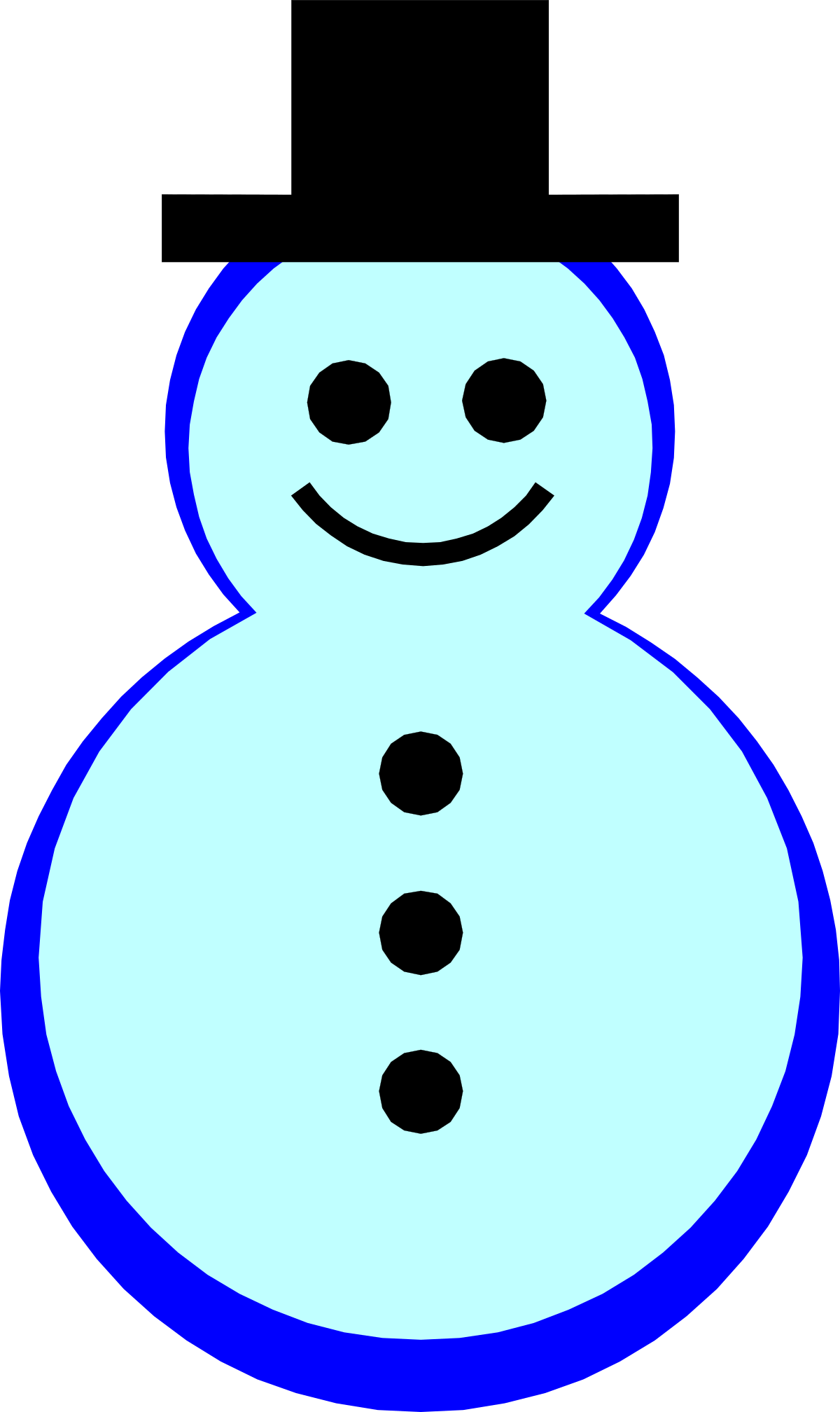 Happy Snowman Clipart for Winter Fun