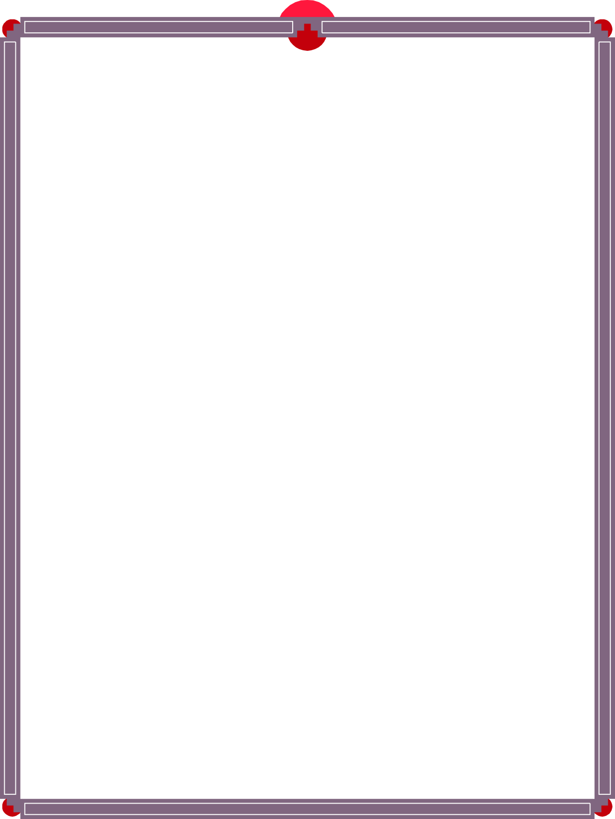 Red Border Square Frame Clipart for Creative Projects
