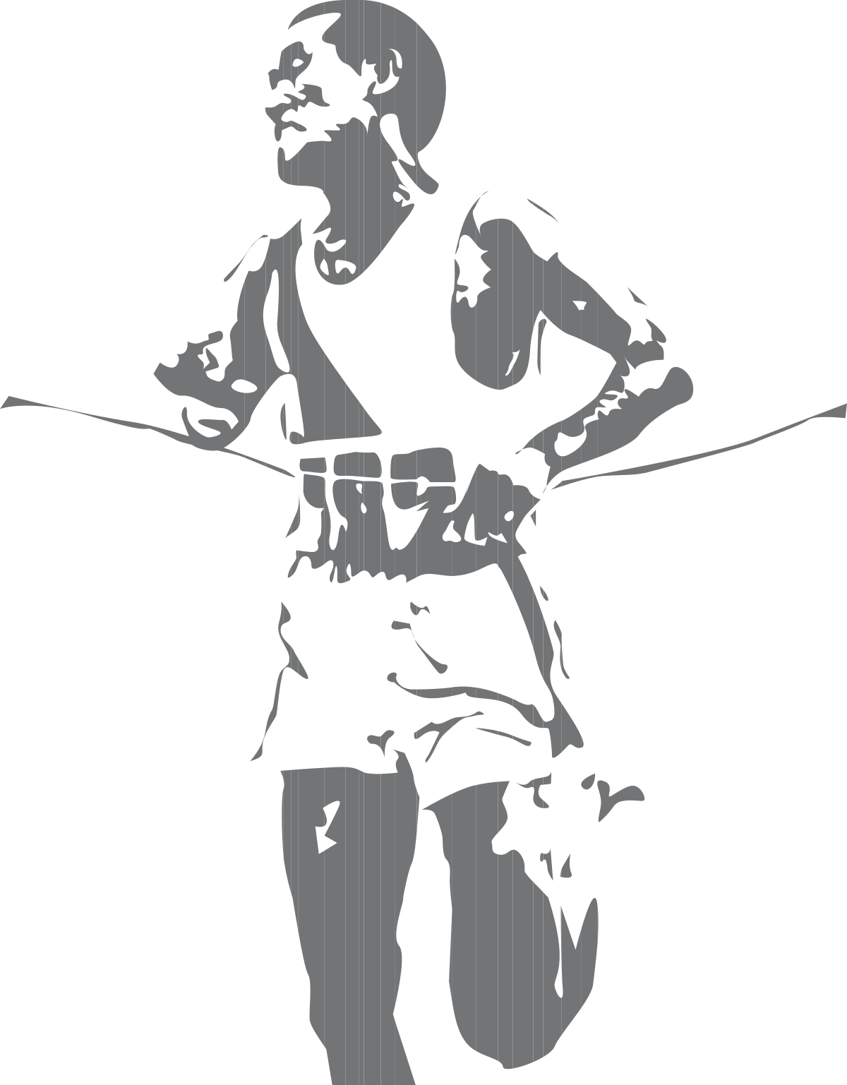 a silhouette of a man with a fishing rod clip art png transparent Fishing Rod Silhouette: Captivating Clipart of a Man Fishing