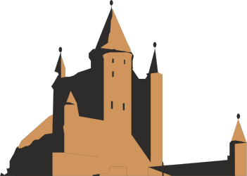 Castle Tower Clipart: Enchanting Medieval Fortress with Majestic Spires