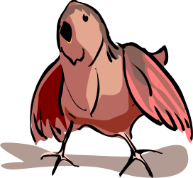 Bird Sitting on a Rock - Nature Clipart for Your Projects