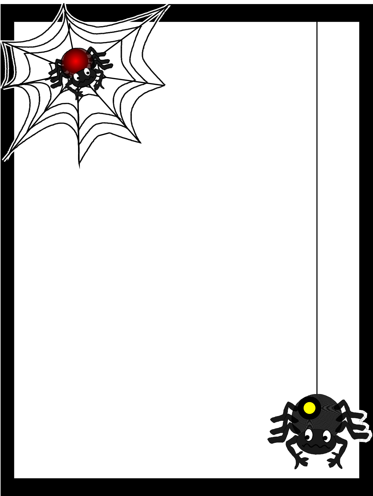 Spider Web Clipart: Perfect Borders for Holiday Themes