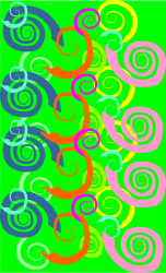 Colorful Abstract Spiral Design - Vibrant Clipart for Creative Projects